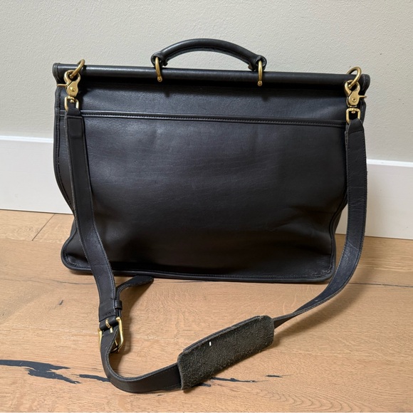 Vintage 90’s Coach 5266 authentic Beckman black leather briefcase/laptop bag - Picture 4 of 16